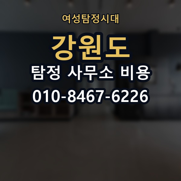 강원도 탐정 사무소 비용 의뢰 전에 점검해야 할 사항