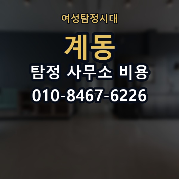 계동 탐정 사무소 비용 산출 시 참고되는 요소들