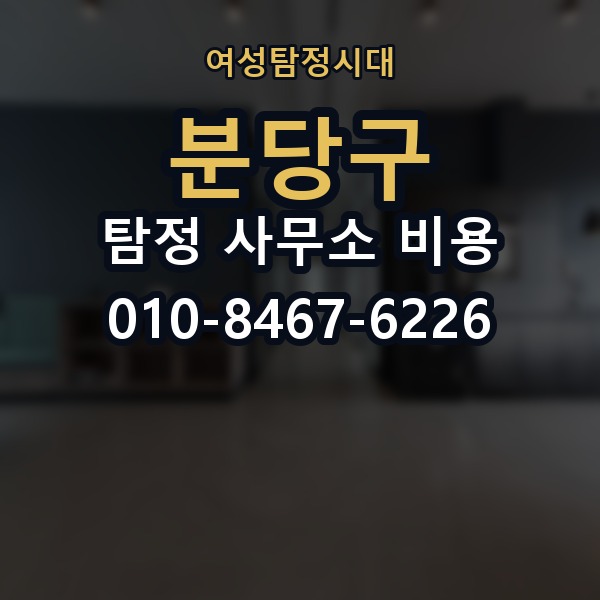 분당구 탐정 사무소 비용 의뢰 전에 점검해야 할 사항