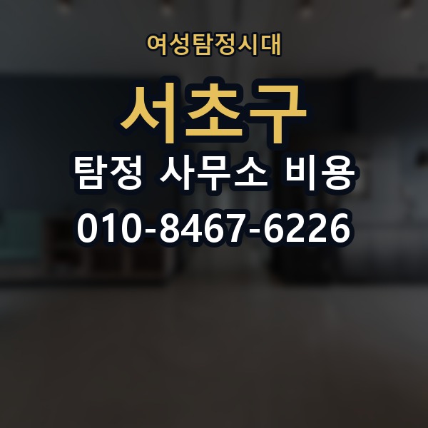 서초구 탐정 사무소 비용 의뢰 전에 점검해야 할 사항