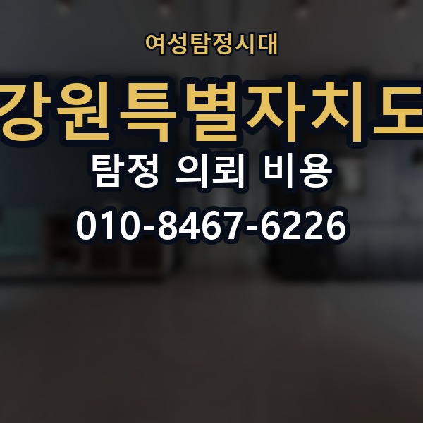 강원특별자치도 탐정 의뢰 비용 의뢰 전에 점검해야 할 사항