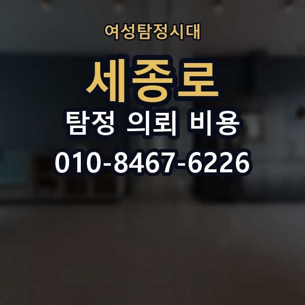 세종로 탐정 의뢰 비용 알아보기 전에 체크할 조건