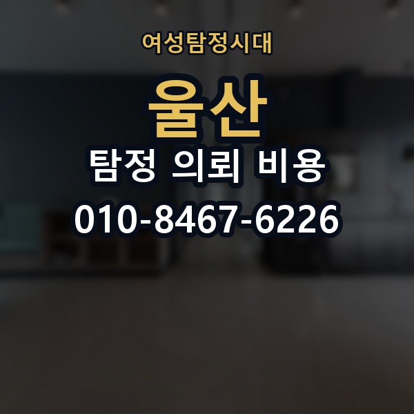 울산 탐정 의뢰 비용 의뢰 전에 점검해야 할 사항
