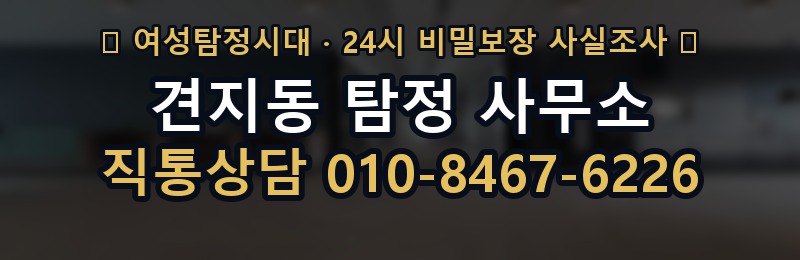 견지동 탐정 사무소 상담 배너