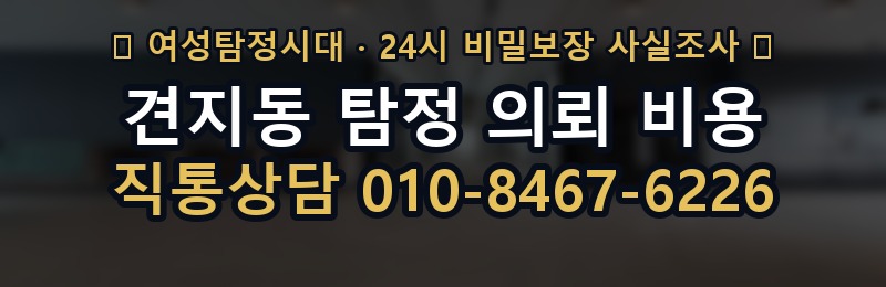 견지동 탐정 의뢰 비용 상담 배너