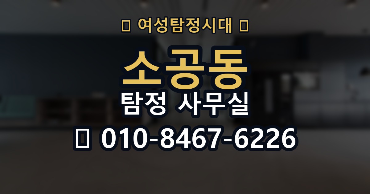 소공동 탐정 사무실 선임 후 조사는 어떻게 진행되나